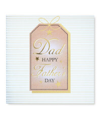 Gift Tag Father's Day Square Card