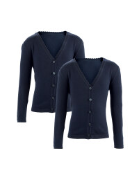 Girls' Knitted Cardigans 2 Pack - Navy