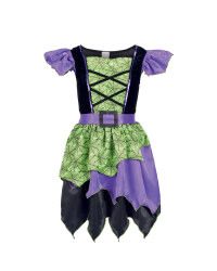 Girl's Purple Witch Dressing Up Set