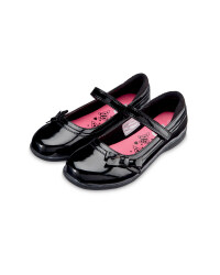 Girls' Scuff Resistant Shoes - Black Patent