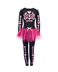 Girl's Skeleton TuTu Dressing Up Set