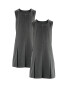Girls' Pinafore Dresses 2 Pack - Grey