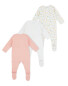 Lily & Dan Pink & White Sleepsuits
