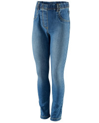 Girls Jeggings - Raw Denim
