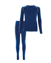 Girls Ski & Sports Base Layer Set - Blue