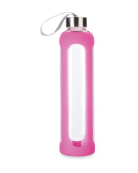 Glass Hydration Bottle - Hot Pink