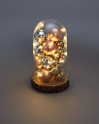 Glass Light Up Mixed Baubles