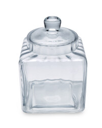 Glass Square Bon Bon Jar