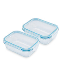 Glass Storage Dishes 2 Pack - Mint