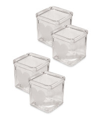 Glass Tea Lights 4 Pack