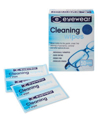 Glasses Cleaning Wipes 2 x 25 Pack