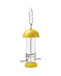 Glazed Seed Bird Feeder - Green