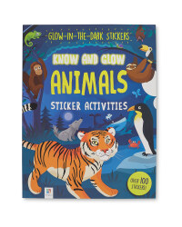 Glow In The Dark Animal Sticker Book