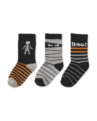 Glow In The Dark Boo Kids' Socks