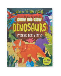 Glow In The Dark Dino Sticker Book