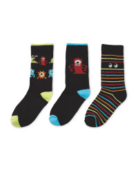 Glow In The Dark Space Kids' Socks