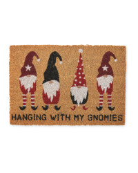 Gnomies Christmas Coir Mat