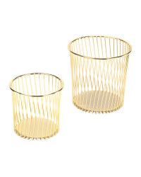 Gold Pencil Pots
