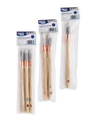 Gold Round Sash Brush Set