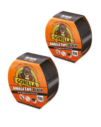 Gorilla Duct Tape Black 2 Pack