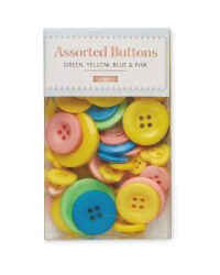 Green, Yellow and Blue Button Box