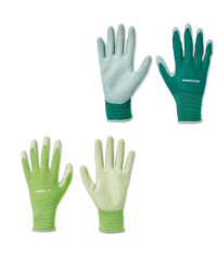 Green Gardening Gloves 2 Pack