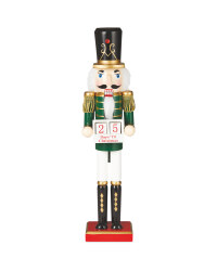 Green Countdown Wooden Nutcracker