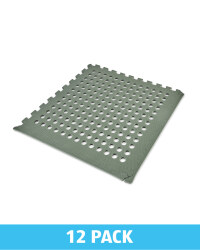 Green Floor Mats With Holes 12 Pack