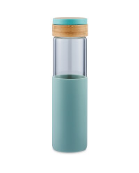 Green Glass Bottle & Plastic Handle