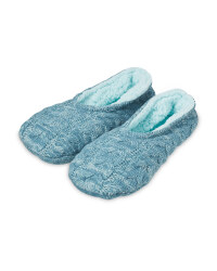 Green Knitted Slipper Socks