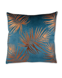 Green Leaf Geo Printed Cushion