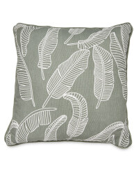 Green Leaf Square Cushion