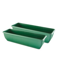 Green Self Watering Trough 2 Pack
