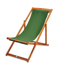 Green Wooden Deck Chair