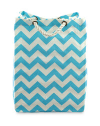 Green Zig Zag Laundry Bag Design