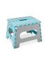 Green and White Folding Step Stool