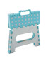 Green and White Folding Step Stool