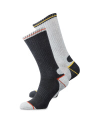 Grey, Yellow & Orange Socks 2 Pack