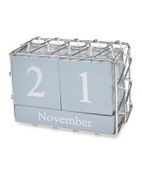 Grey/Silver Perpetual Calendar