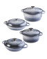 Grey Cast Iron Cookware 4 Pack