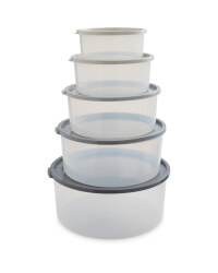 Grey Circle Nestable Food Storage