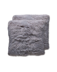 Grey Cosy Cushion 2 Pack