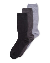 Grey Diabetic Friendly Socks 3 Pack