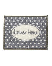 Grey Dinner Time Feeding Mat