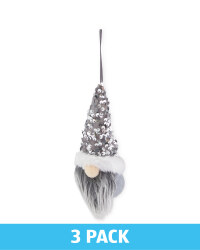 Grey Gonk Hanging Tree Decorations