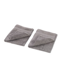 Grey Hand Towel 2 Pack