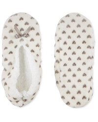 Avenue Grey Heart Slipper Socks