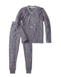 Ladies' Grey Terry Pyjamas