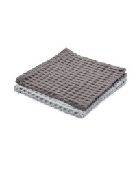 Grey Large Dish Cloth 2 Pack