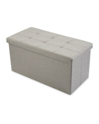 Grey Large Storage Ottoman